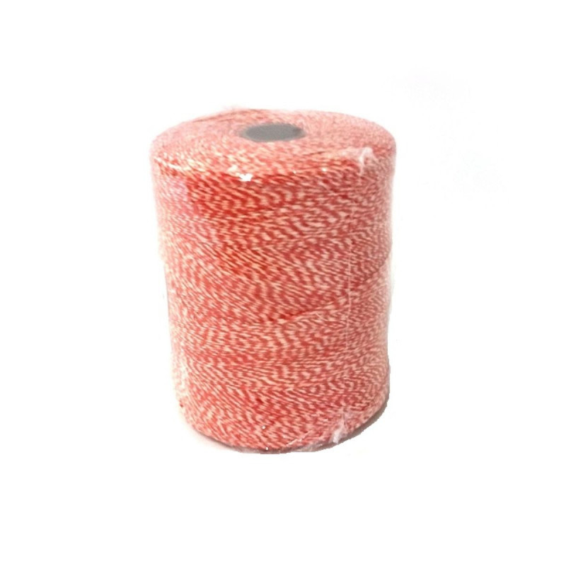 Ficelle lin poli rouge et jaune rôti 1.3kg