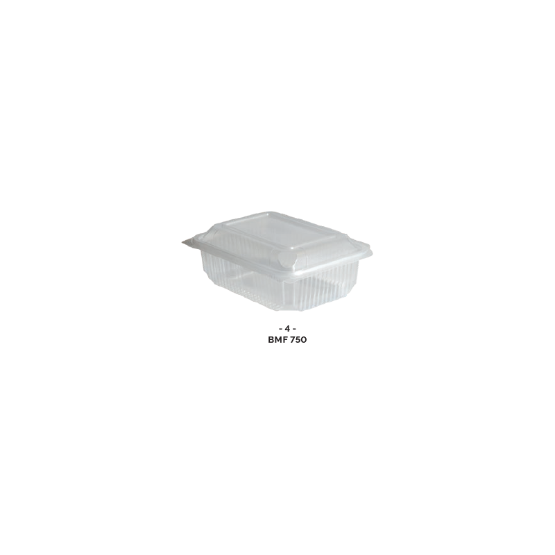 BOITE CHARNIERE MICRO-ONDABLE(PP) 750ml ( x50 )