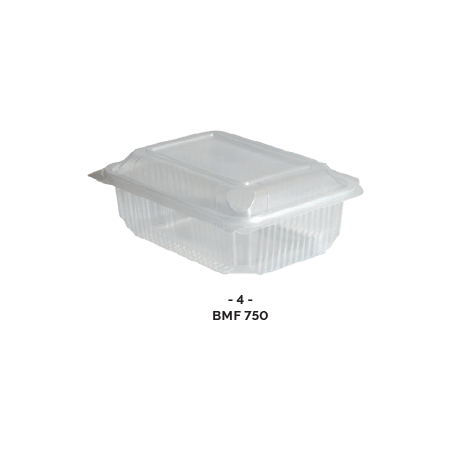 BOITE CHARNIERE MICRO-ONDABLE(PP) 750ml ( x50 )