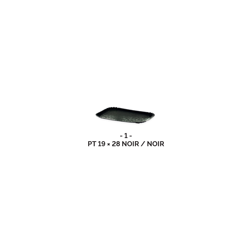 PLATEAU TRAITEUR 19x28cm 2 faces (1 100 g / m2) ( x25 )