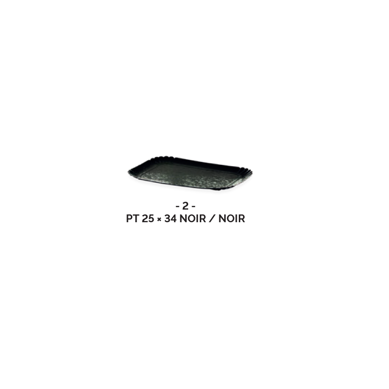 PLATEAU TRAITEUR 25x34cm 2 faces (1 100 g / m2) ( x25 )