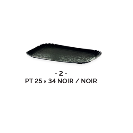 PLATEAU TRAITEUR 25x34cm 2 faces (1 100 g / m2) ( x25 )