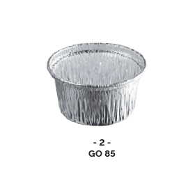 Godet ALUMINIUM forme ronde Ø75 90ml ( x100 )