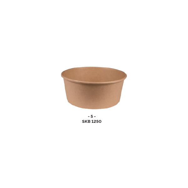 Pot carton kraft PP 1250ml ( x50 )