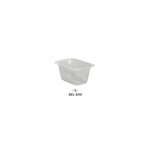 Barquette thermoscellable 500ml (PP) pour préparation chaude ( x100 )