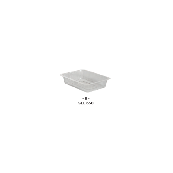 Barquette thermoscellable 650ml (PP) pour préparation chaude ( x100 )
