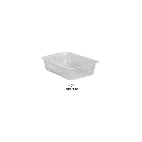 Barquette thermoscellable 750ml (PP) pour préparation chaude ( x100 )