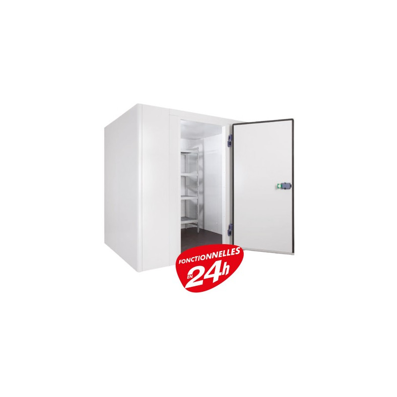 Chambre froide positive 880 x 1640 mm + Groupe Frigo + Rayonnages