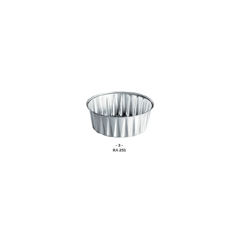 Ramequin ALUMINIUM forme ronde Ø100 251ml ( x100 )