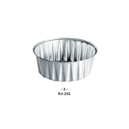 Ramequin ALUMINIUM forme ronde Ø100 251ml ( x100 )