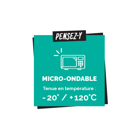 BOITE CHARNIERE MICRO-ONDABLE(PP) 750ml ( x50 )