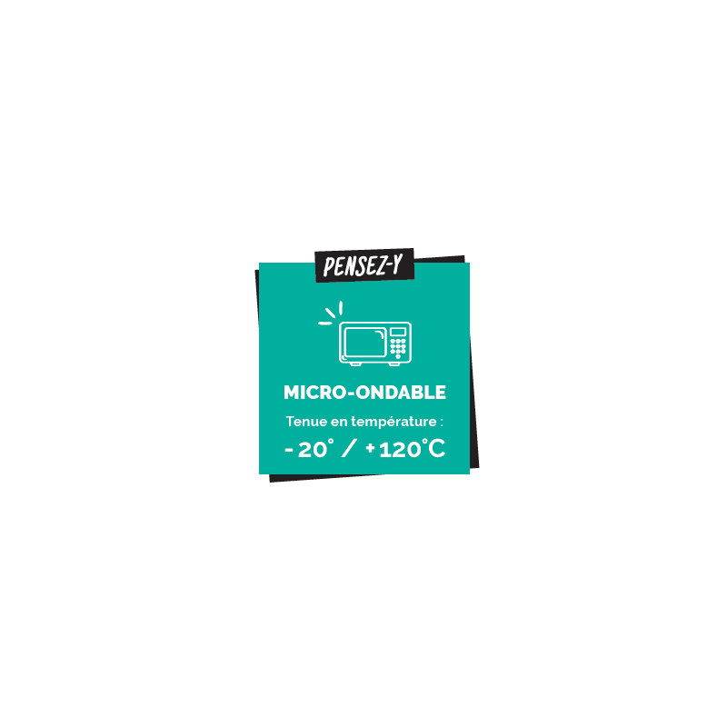 BOITE CHARNIERE MICRO-ONDABLE(PP) 1500ml ( x50 )