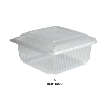 BOITE CHARNIERE MICRO-ONDABLE(PP) 1500ml ( x50 )