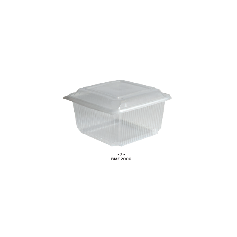 BOITE CHARNIERE MICRO-ONDABLE(PP) 2000ml ( x50 )