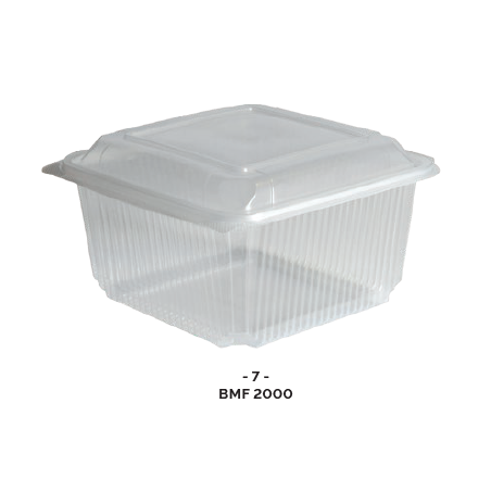 BOITE CHARNIERE MICRO-ONDABLE(PP) 2000ml ( x50 )