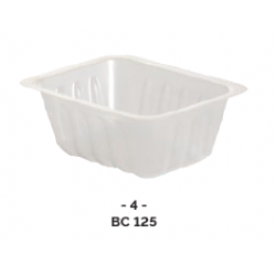 BARQUETTE CHARCUTIÈRE translucide 125ml ( x500 )