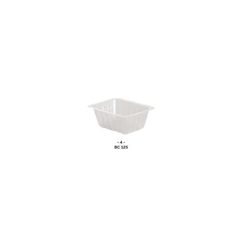 BARQUETTE CHARCUTIÈRE translucide 125ml ( x500 )
