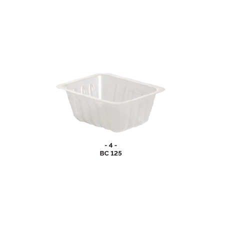 BARQUETTE CHARCUTIÈRE translucide 125ml ( x500 )