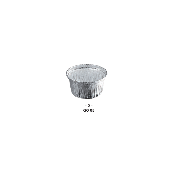 Godet ALUMINIUM forme ronde Ø75 90ml ( x100 )