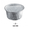 Godet ALUMINIUM forme ronde Ø75 90ml ( x100 )