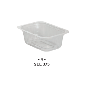 Barquette thermoscellable 375ml (PP) pour préparation chaude ( x100 )