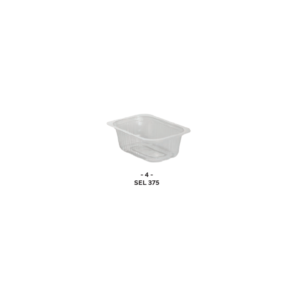 Barquette thermoscellable 375ml (PP) pour préparation chaude ( x100 )