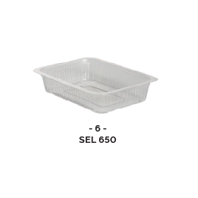 Barquette thermoscellable 650ml (PP) pour préparation chaude ( x100 )