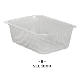 Barquette thermoscellable 1000ml (PP) pour préparation chaude ( x100 )