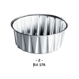 Ramequin ALUMINIUM forme ronde Ø86 176ml ( x100 )