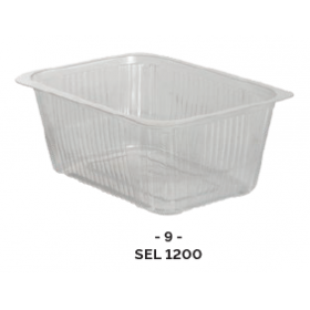 Barquette thermoscellable 1200ml (PP) pour préparation chaude( x100 )